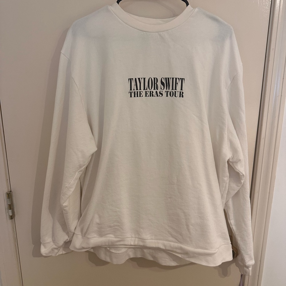White Taylor Swift The Eras Tour Crew Neck